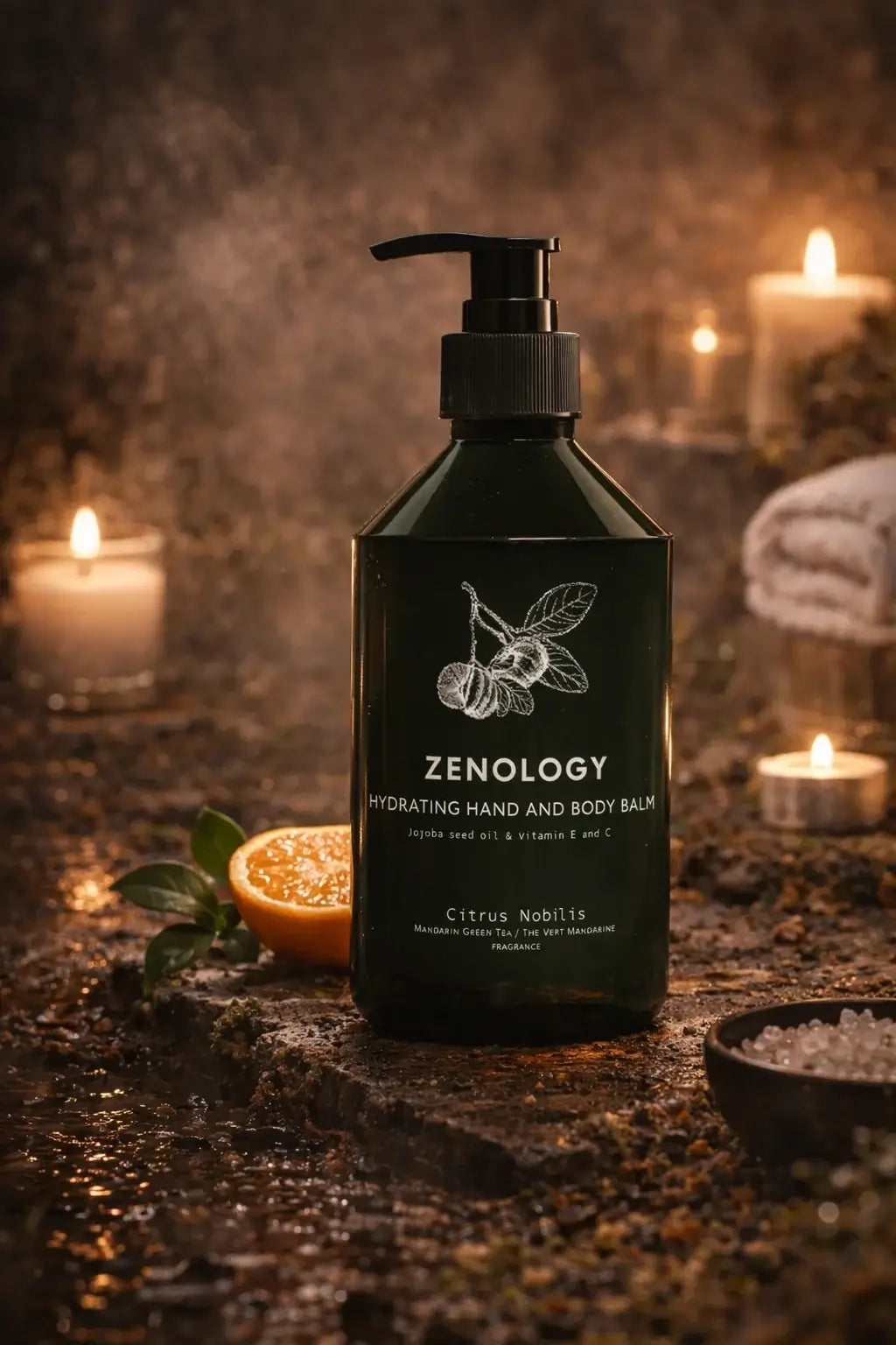 Mandarin Green Tea Hydrating Hand and Body Balm by Zenology | 500 ml
