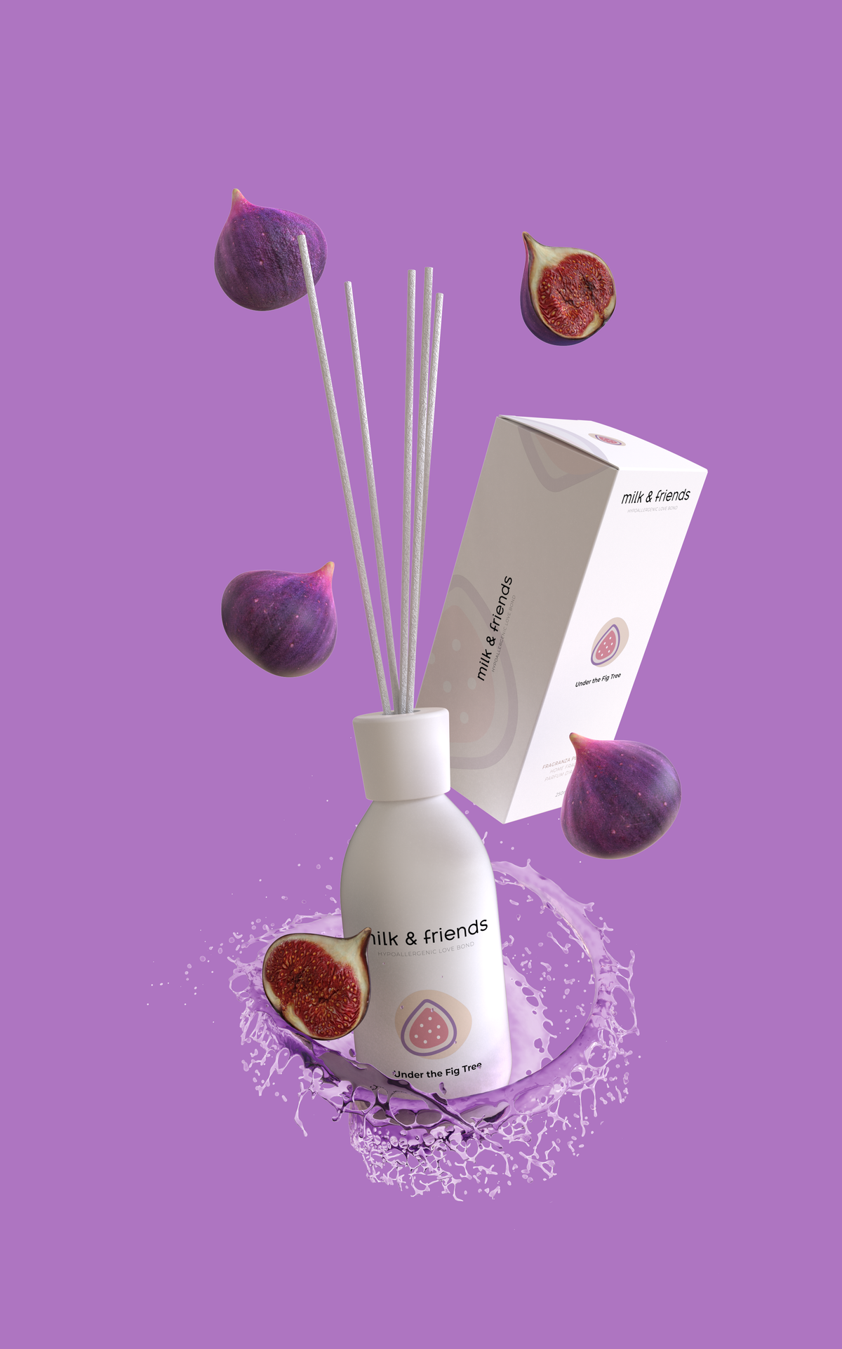 Milk And Friend Reed Diffuser Under the Fig Tree 500ML Italy – Zahaar