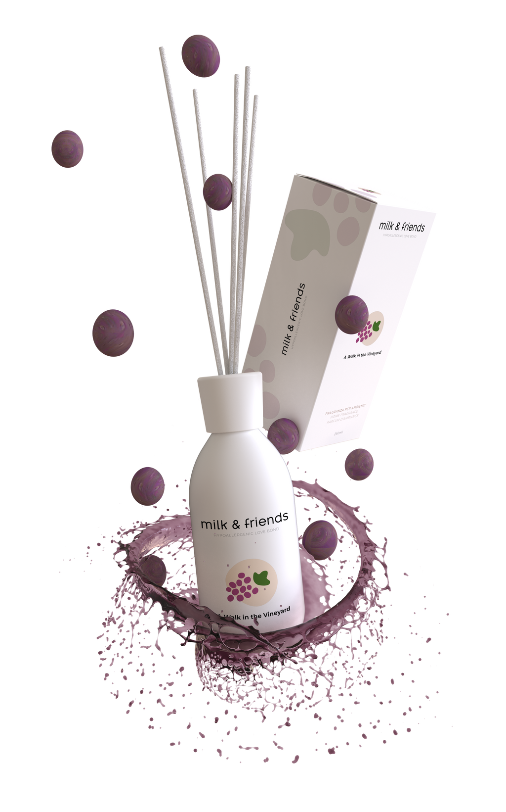 Reed Diffuser A Walk in the Vineyard Milk & Friend